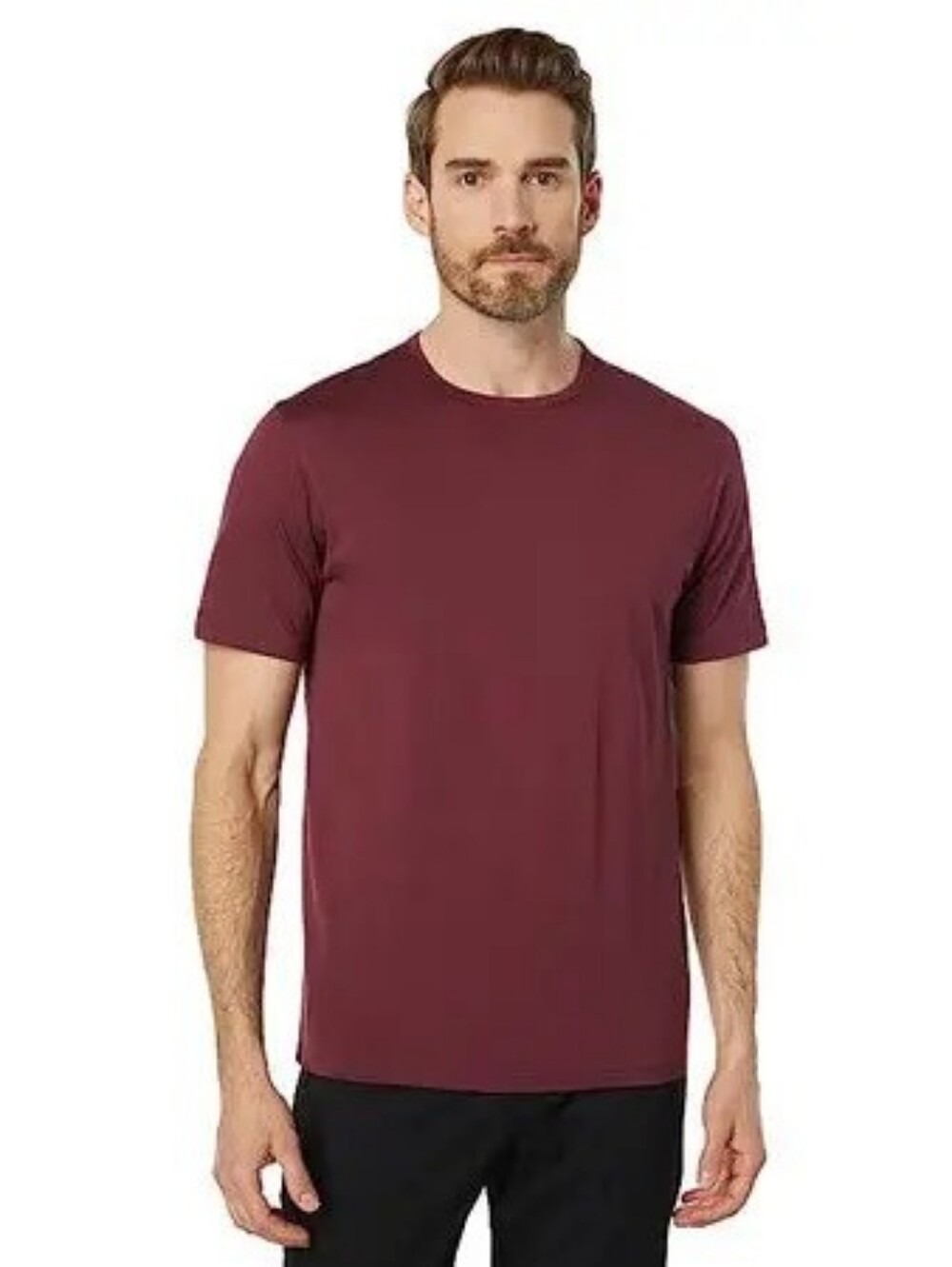 Theory Burgundy  Crew Neck Short Sleeve T-Shirt | Men's Size Medium